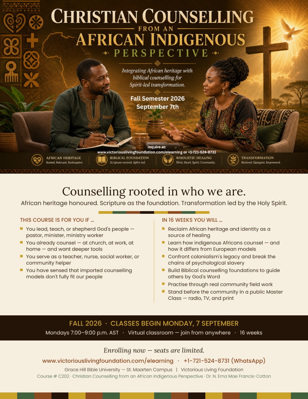 Christian Counselling from an African Indigenous Perspective — Fall 2026