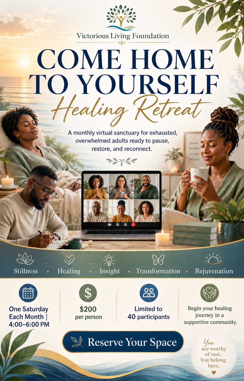 Come Home to Yourself Healing Retreat Flier