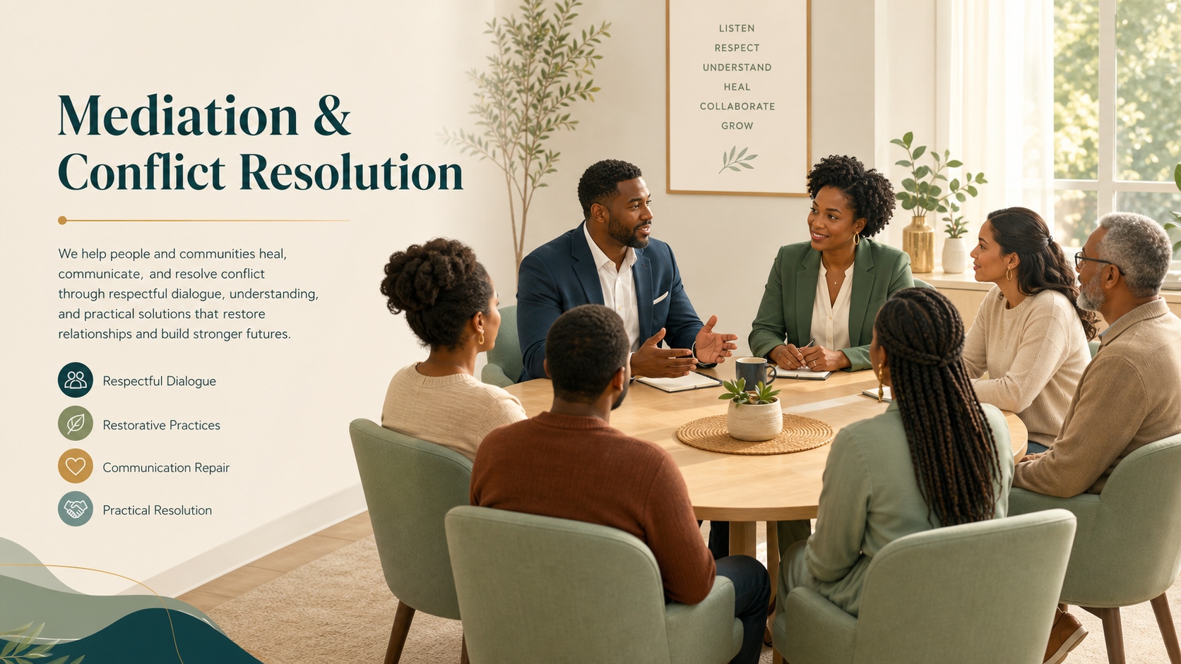 Mediation and conflict resolution — Victorious Living Foundation