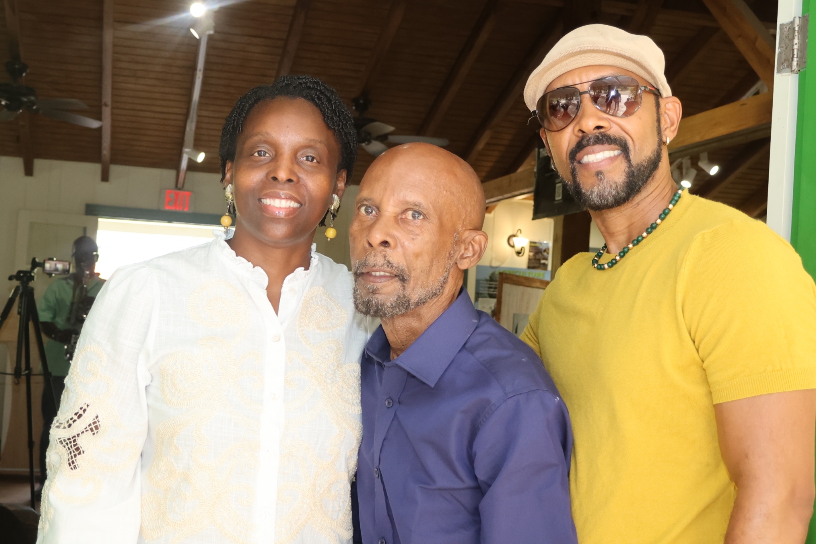 Dr. Nicole E. Francis Cotton with Joseph Lake Jr. and son Shaka Lake