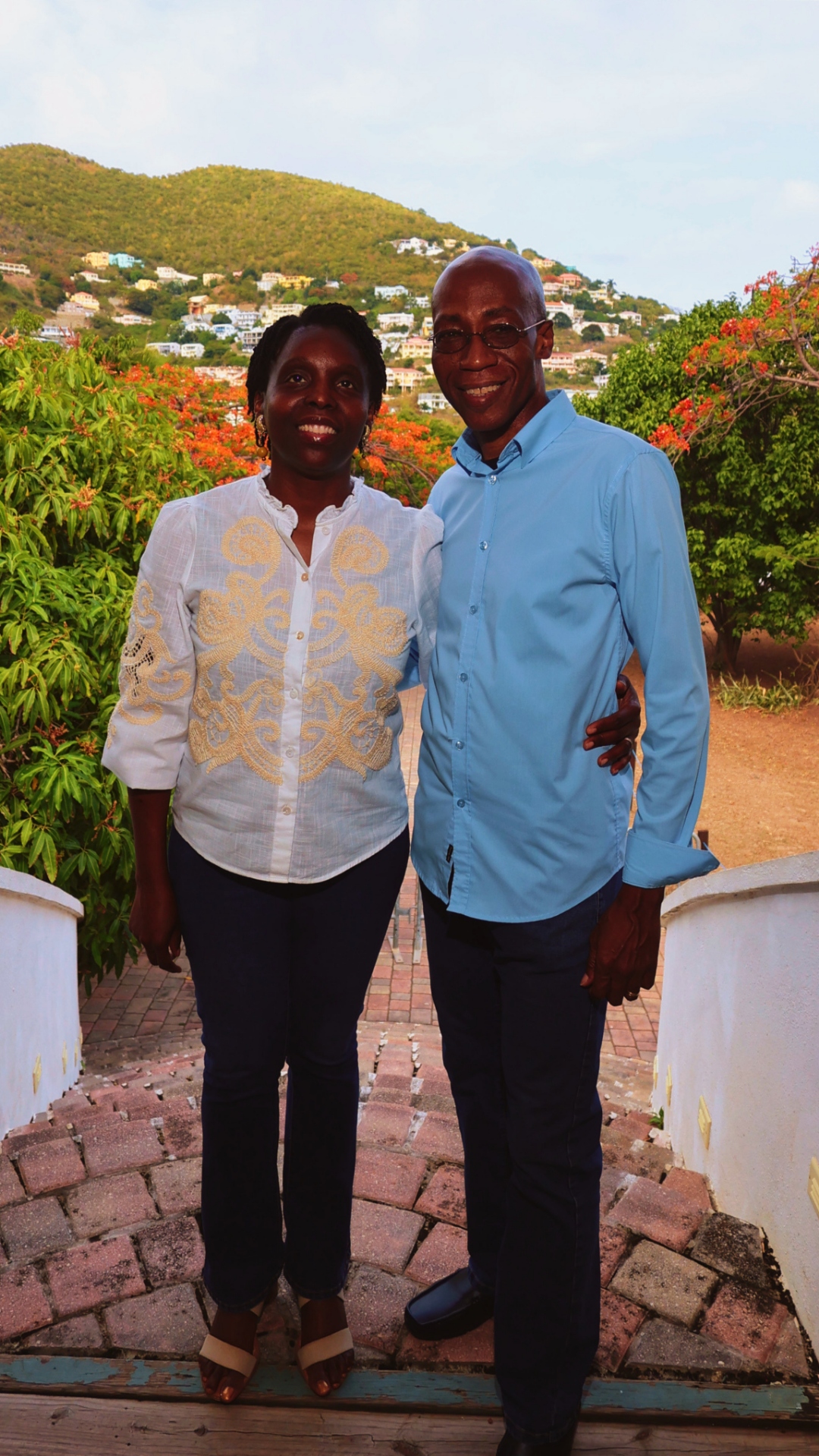 Dr. Nicole E. Francis Cotton and Roy Cotton Jr. at the Emilio Wilson Park launch