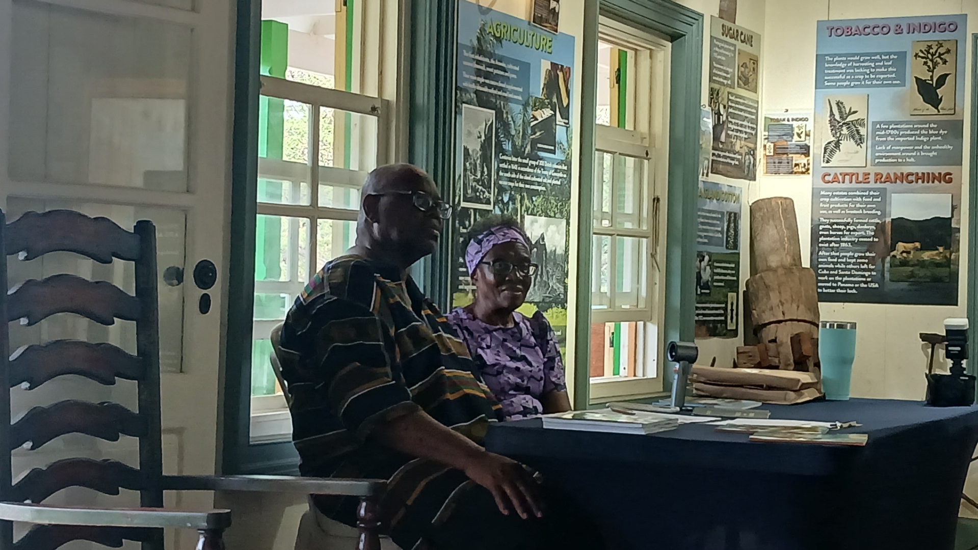 Author at the signing table