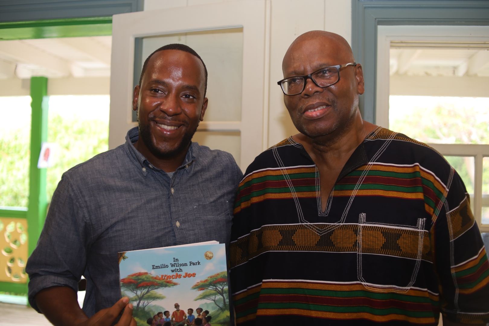 Ralph Cantave with author Oswald Francis