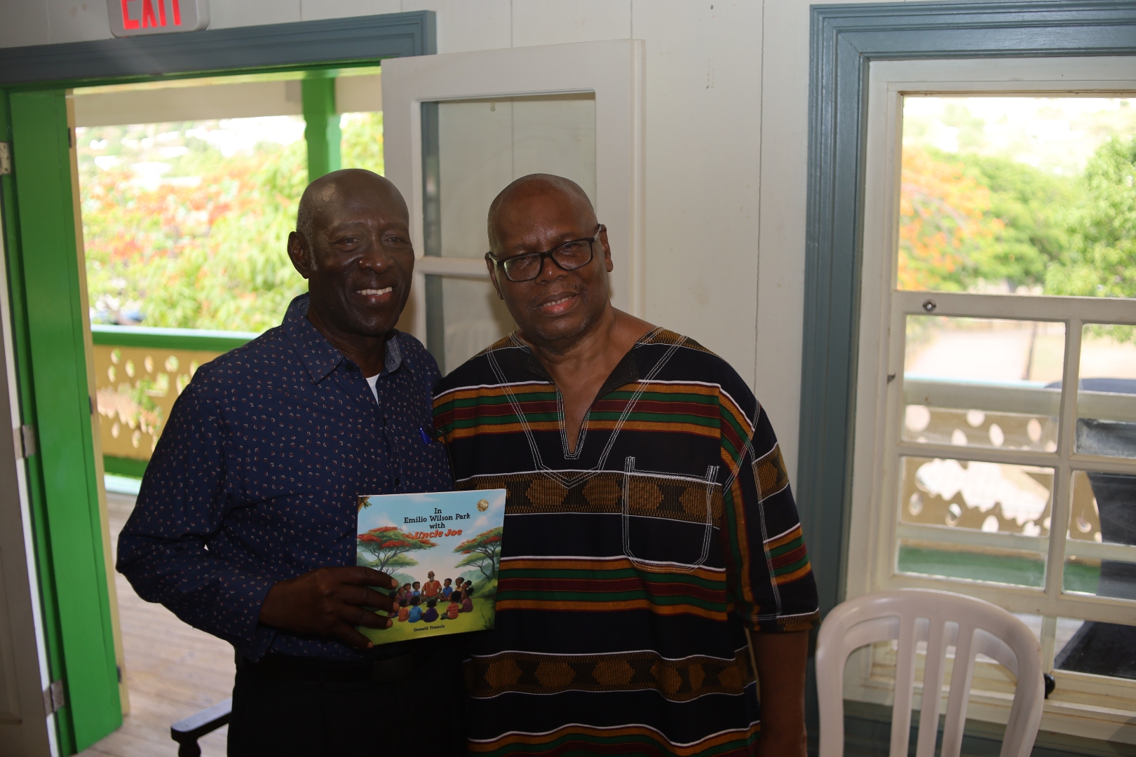 Antonio Samuel and author Oswald Francis