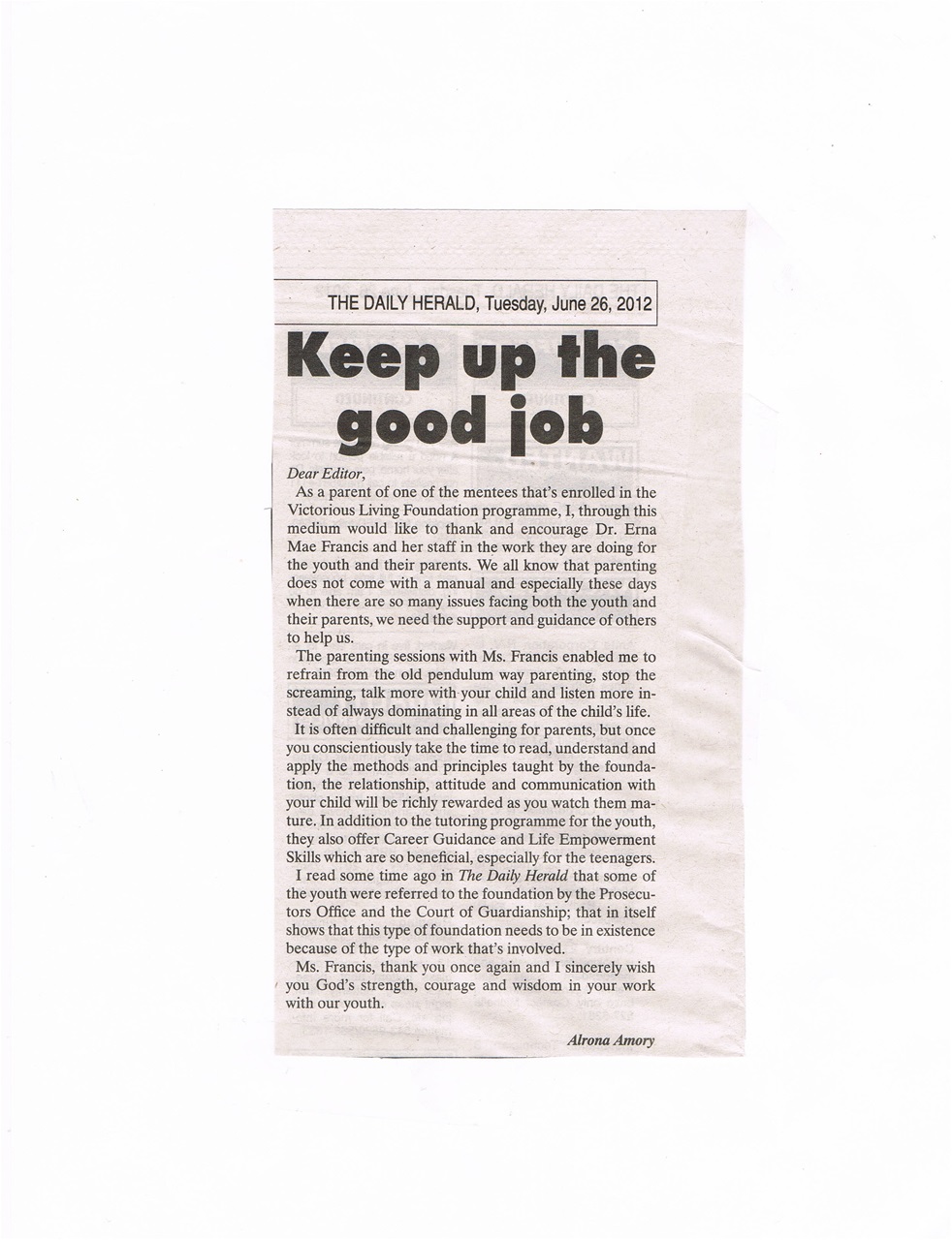 VLF Mentorship Program