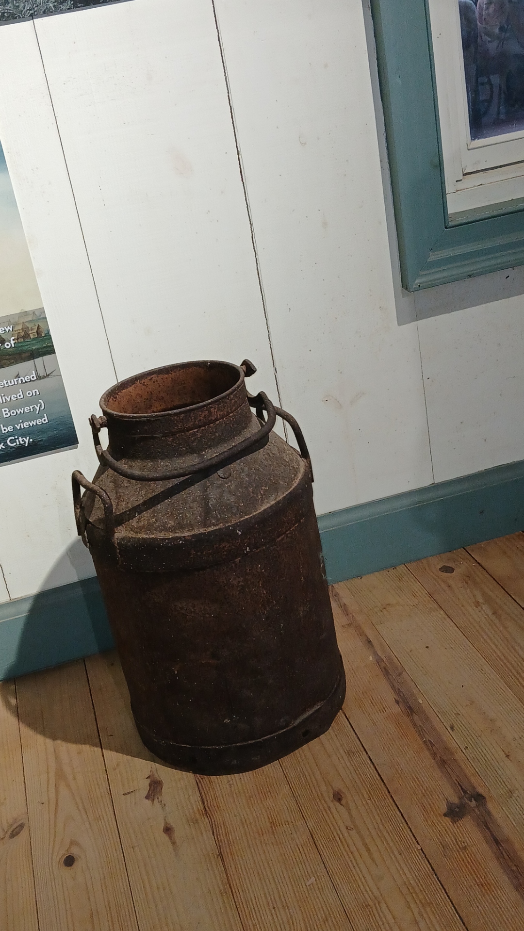 Antique milk churn at the Emilio Wilson Museum