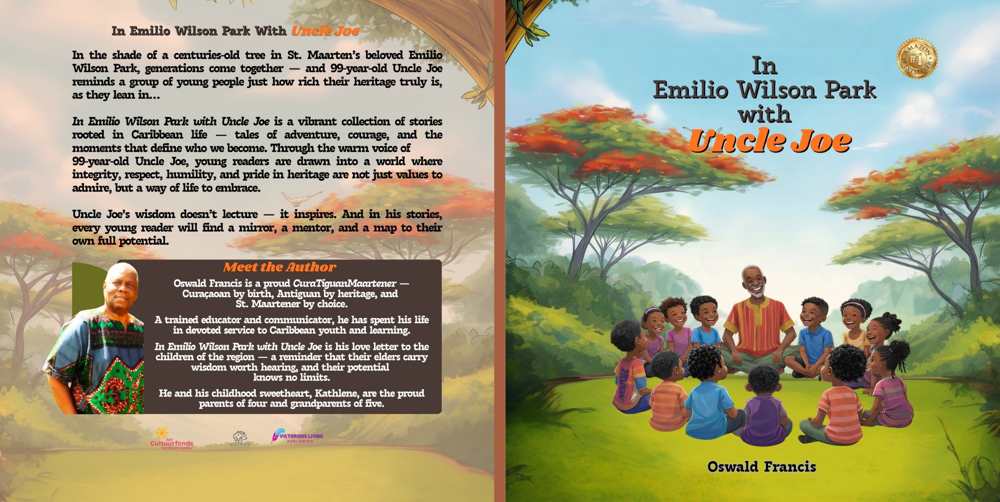 In Emilio Wilson Park with Uncle Joe — book cover by Oswald Francis